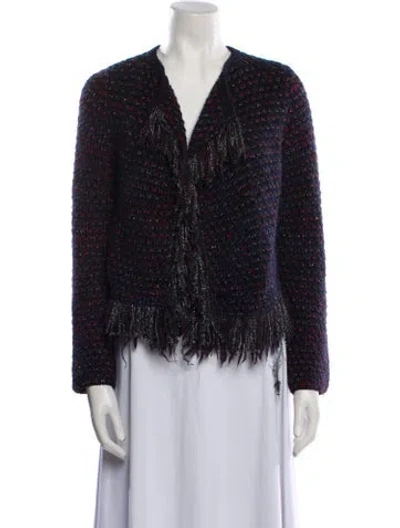 Pre-owned Maje Tweed Pattern Evening Jacket