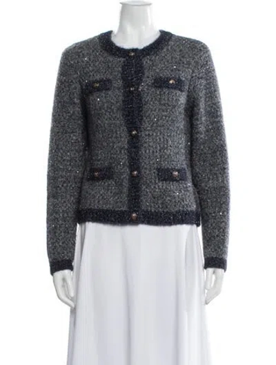 Pre-owned Maje Tweed Pattern Evening Jacket