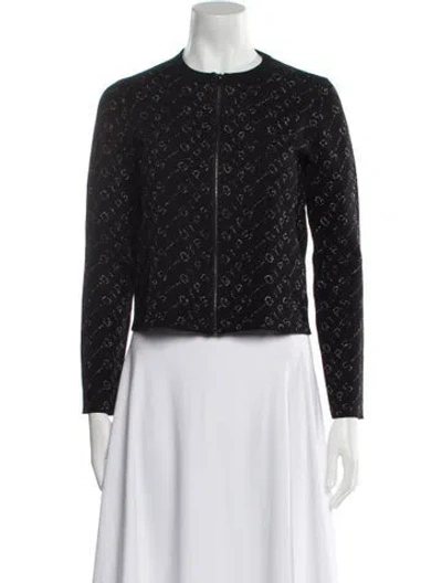 Pre-owned Maje Tweed Pattern Evening Jacket In Blue