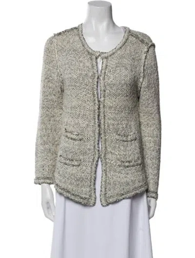 Pre-owned Maje Tweed Pattern Evening Jacket In Multi