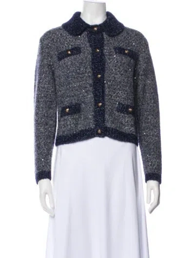 Pre-owned Maje Tweed Pattern Jacket