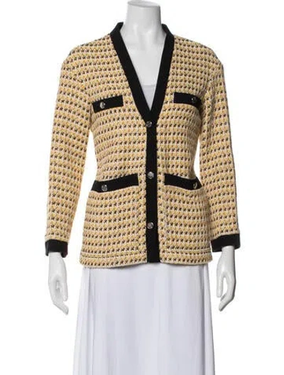 Pre-owned Maje Tweed Pattern Jacket