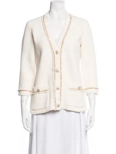 Pre-owned Maje Tweed Pattern Jacket In Neutral