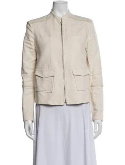 Pre-owned Maje Tweed Pattern Jacket In Neutrals