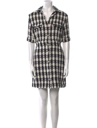 Pre-owned Maje Tweed Pattern Mini Dress