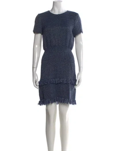 Pre-owned Maje Tweed Pattern Mini Dress