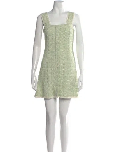 Pre-owned Maje Tweed Pattern Mini Dress
