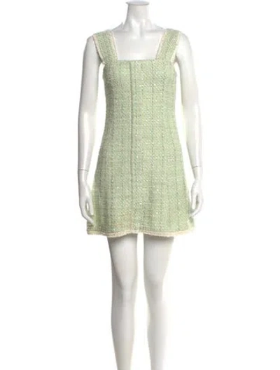 Pre-owned Maje Tweed Pattern Mini Dress