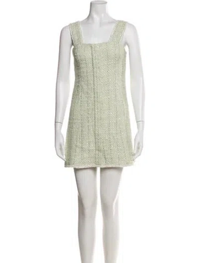 Pre-owned Maje Tweed Pattern Mini Dress