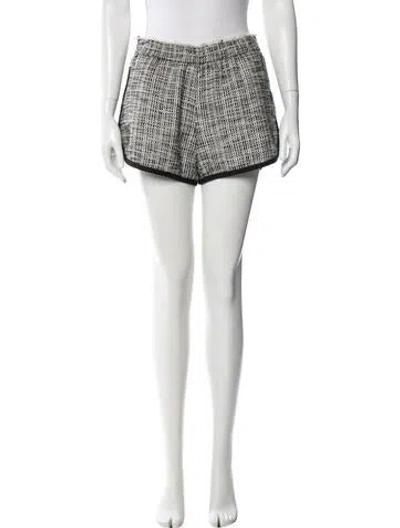 Pre-owned Maje Tweed Pattern Mini Shorts In Multi