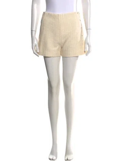 Pre-owned Maje Tweed Pattern Mini Shorts In Neutral