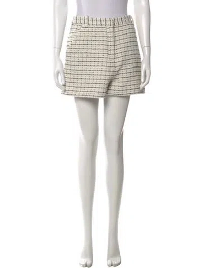 Pre-owned Maje Tweed Pattern Mini Shorts W/ Tags
