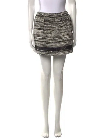 Pre-owned Maje Tweed Pattern Mini Skirt