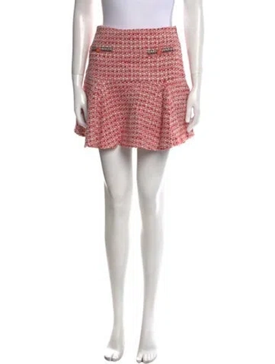 Pre-owned Maje Tweed Pattern Mini Skirt