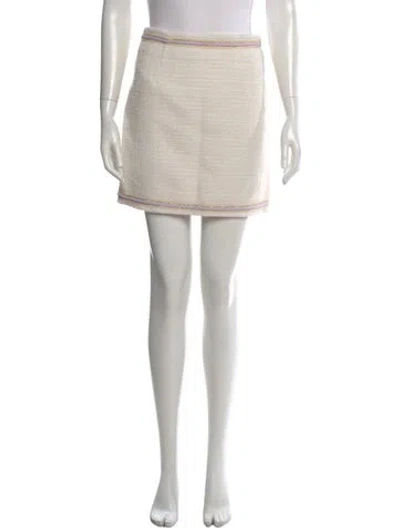 Pre-owned Maje Tweed Pattern Mini Skirt