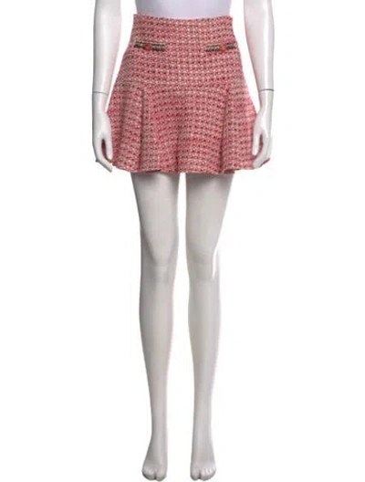 Pre-owned Maje Tweed Pattern Mini Skirt