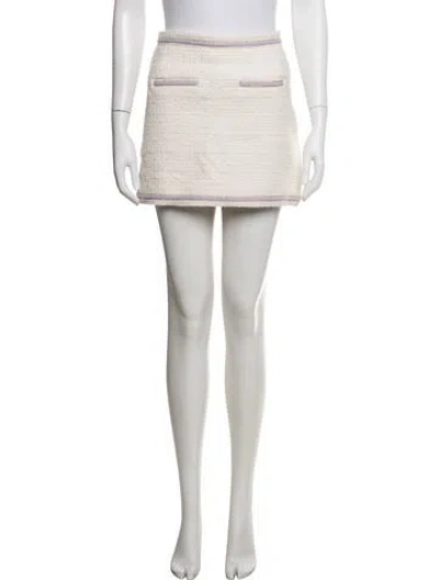 Pre-owned Maje Tweed Pattern Mini Skirt