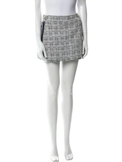 Pre-owned Maje Tweed Pattern Mini Skirt In Multi