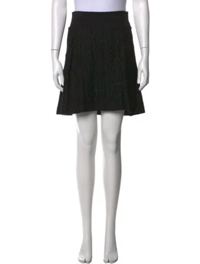 Pre-owned Maje Tweed Pattern Mini Skirt In Multi
