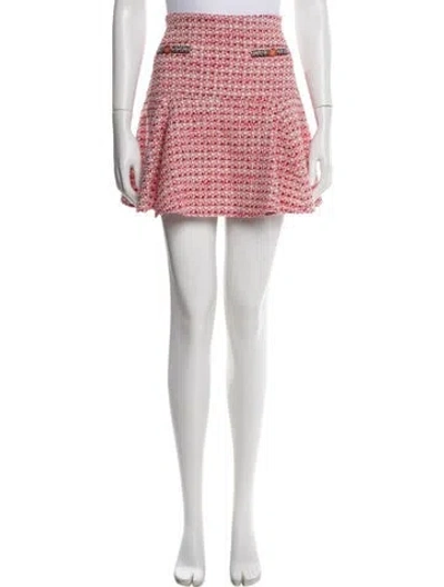 Pre-owned Maje Tweed Pattern Mini Skirt W/ Tags