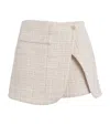 Maje Tweed Skort In Neutral