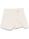 Maje Tweed Skort In Neutrals