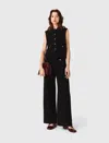 Maje Tweed Trousers In Multi