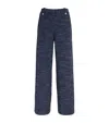 Maje Tweed Wide-leg Trousers In Blue