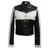 Maje Two-tone Jacket In Black Polyester In Black