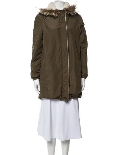 Pre-owned Maje Utility Jacket In Green