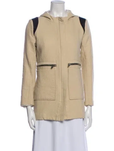 Pre-owned Maje Utility Jacket In Neutral