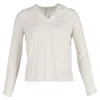 Maje V-neck Blouse In White Silk In White