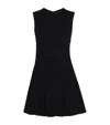 Maje Velvet Cut-out Mini Dress In Black