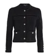 Maje Womens Bicolore Patch-pocket Button-down Stretch-knit Cardigan In Multi