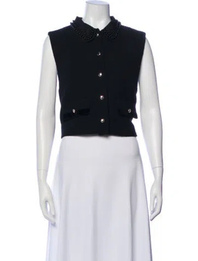Pre-owned Maje Vest In Black