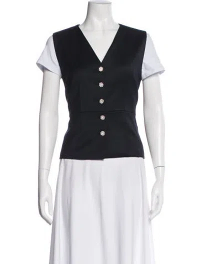 Pre-owned Maje Vest In Black