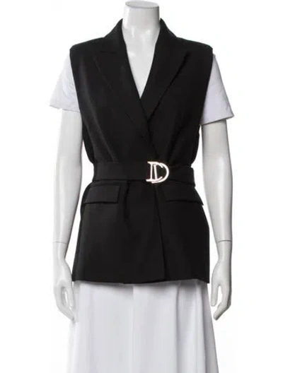 Pre-owned Maje Vest In Black