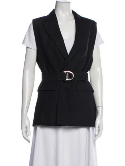 Pre-owned Maje Vest In Black
