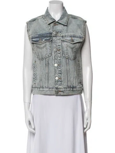 Pre-owned Maje Vest In Blue