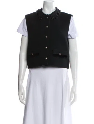 Pre-owned Maje Vest W/ Tags In Black
