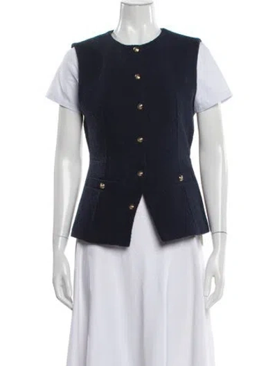 Pre-owned Maje Vest W/ Tags In Blue