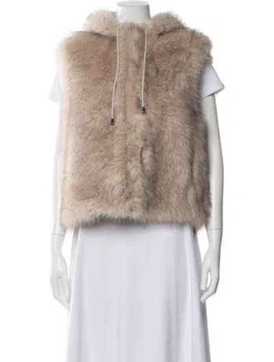 Pre-owned Maje Vest W/ Tags In Neutral