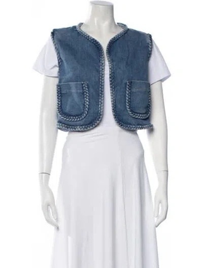 Pre-owned Maje Vest In White