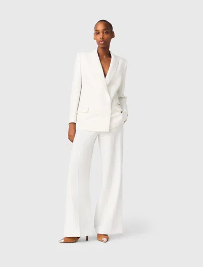 Maje Veste De Tailleur Croisée In White