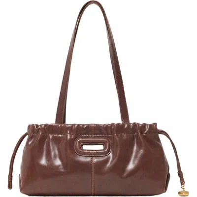 Maje Vintage Leather Milpli Gazette In Brown