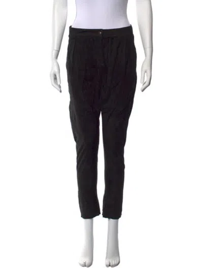 Pre-owned Maje Vintage Straight Leg Pants In Black