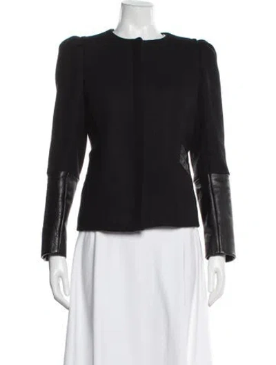 Pre-owned Maje Virgin Wool Evening Jacket In Gray