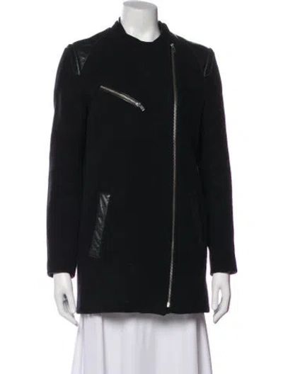 Pre-owned Maje Virgin Wool Evening Jacket In Gray