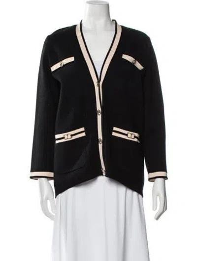 Pre-owned Maje Virgin Wool Jacket In Black
