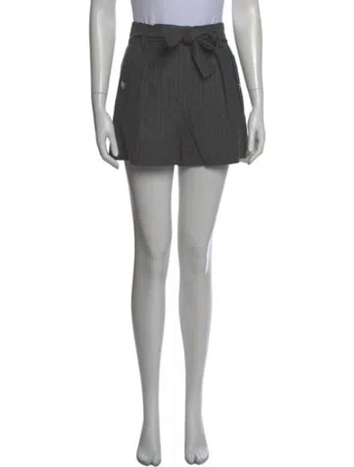 Pre-owned Maje Virgin Wool Mini Shorts In Multi